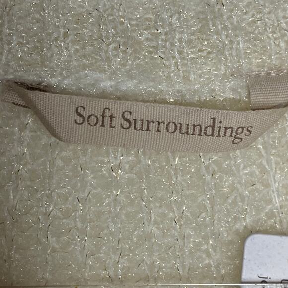 Soft Surroundings Womens Size Small Noemi Sparkly Metallic Sweater Pullover - Picture 8 of 9